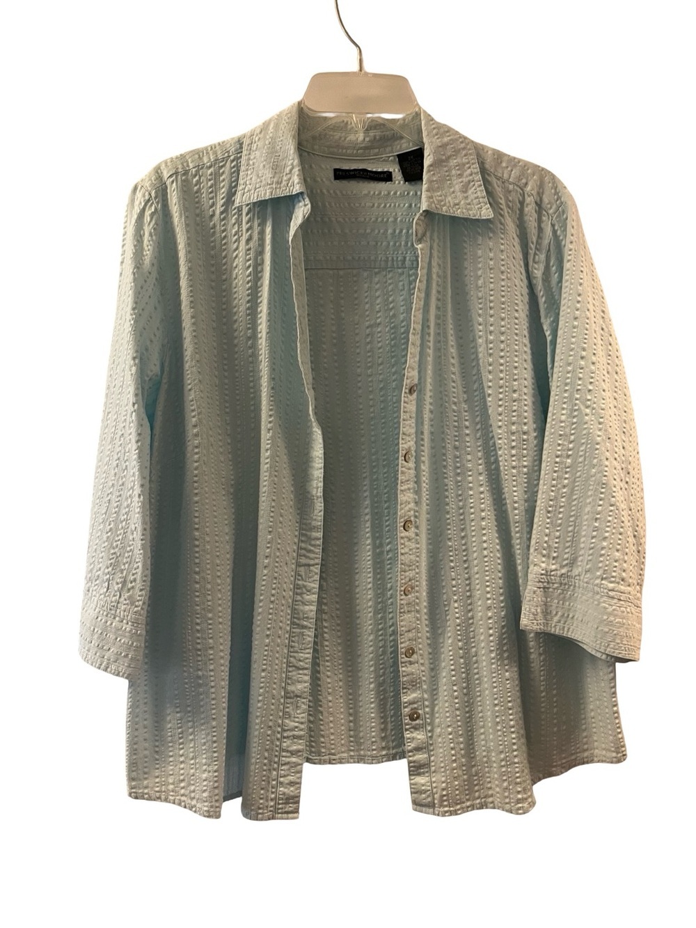 Preswick & Moore Light Blue Textured Button-Down Shirt